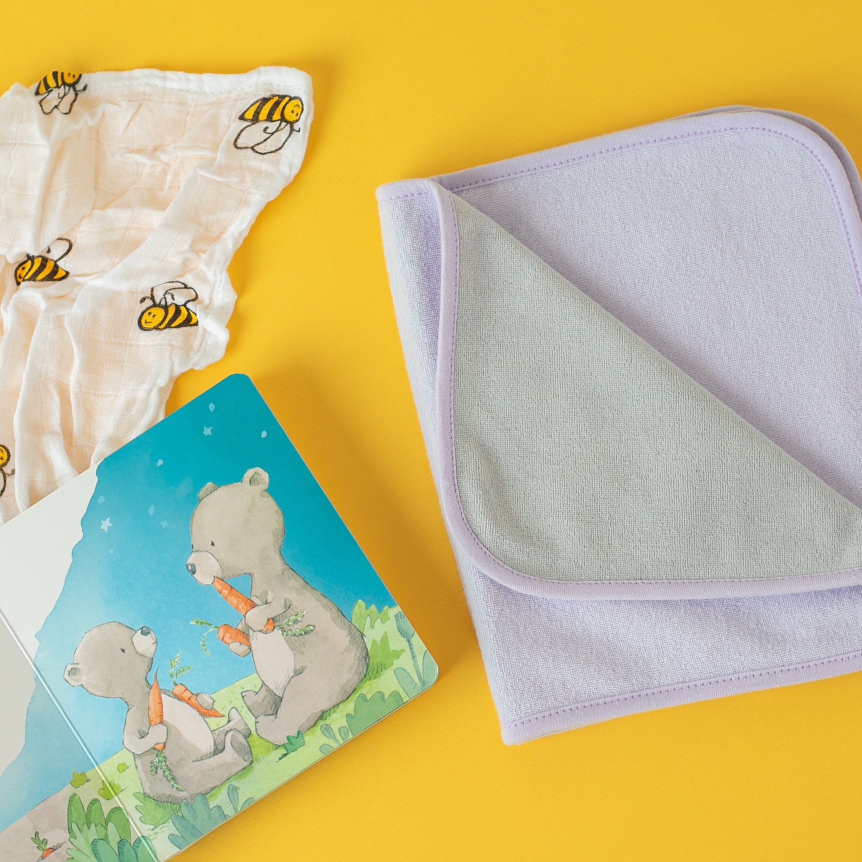 GROWNSY Baby Shower Gifts, Unisex Baby Gift Set with Baby Memory Book,  Swaddle Blanket, Cute Bunny, Hooded Bath Towel, Burp Cloth and Washcloth